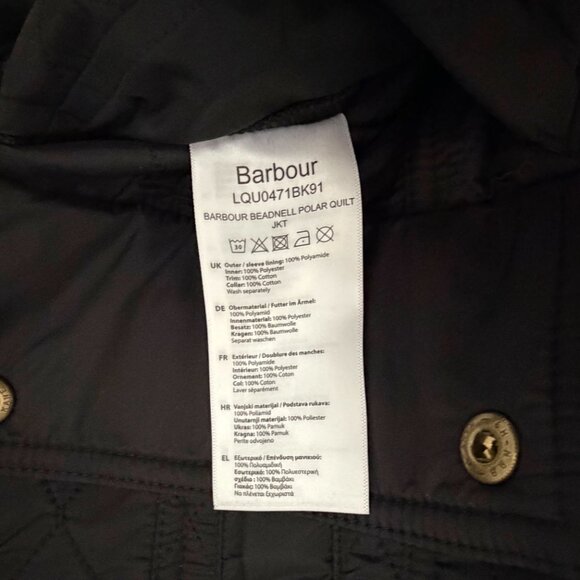 Barbour Beadnell Polarquilt Jacket - Size US 2 - NWT - Picture 8 of 9